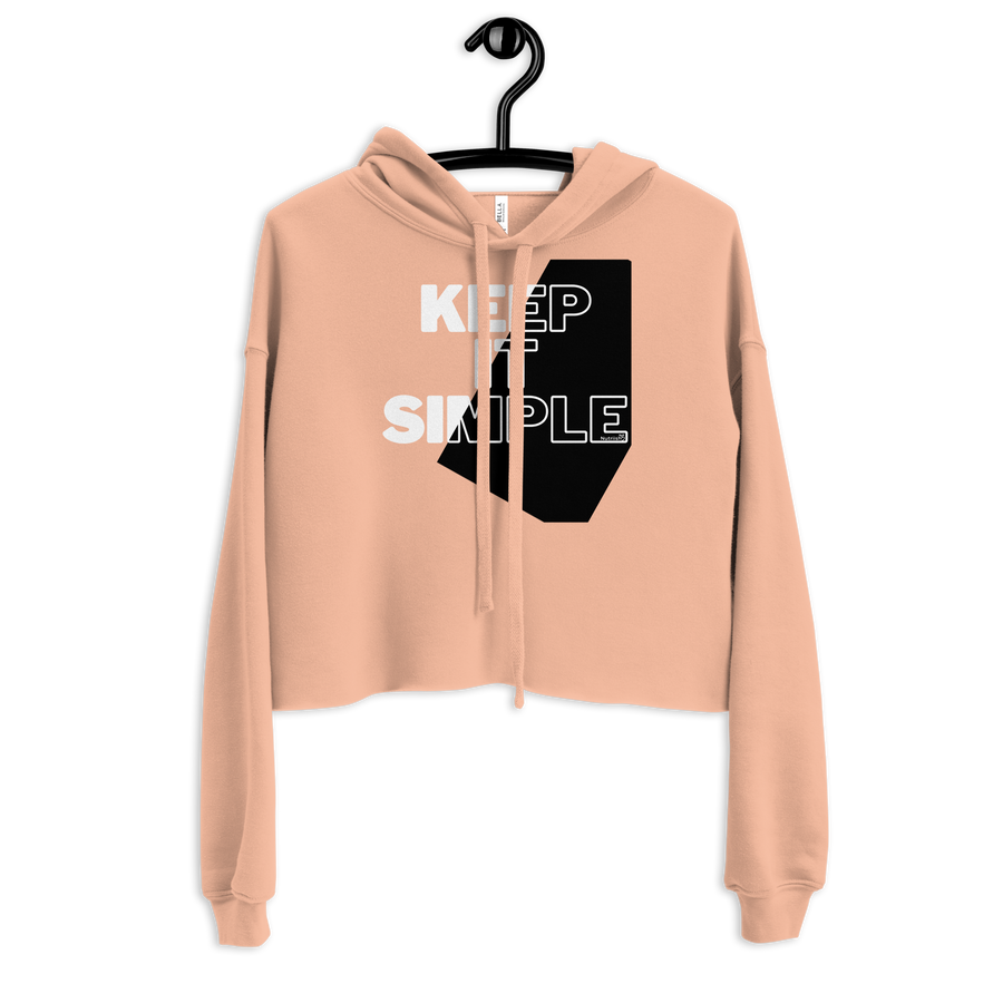 keep it simple - nutriish - Crop Hoodie