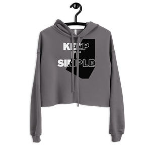 keep it simple - nutriish - Crop Hoodie