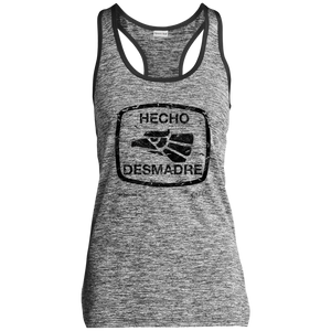 Hecho Desmadre - Ladies' Moisture Wicking Electric Heather Racerback Tank