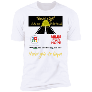 miles for hope - Premium Short Sleeve T-Shirt