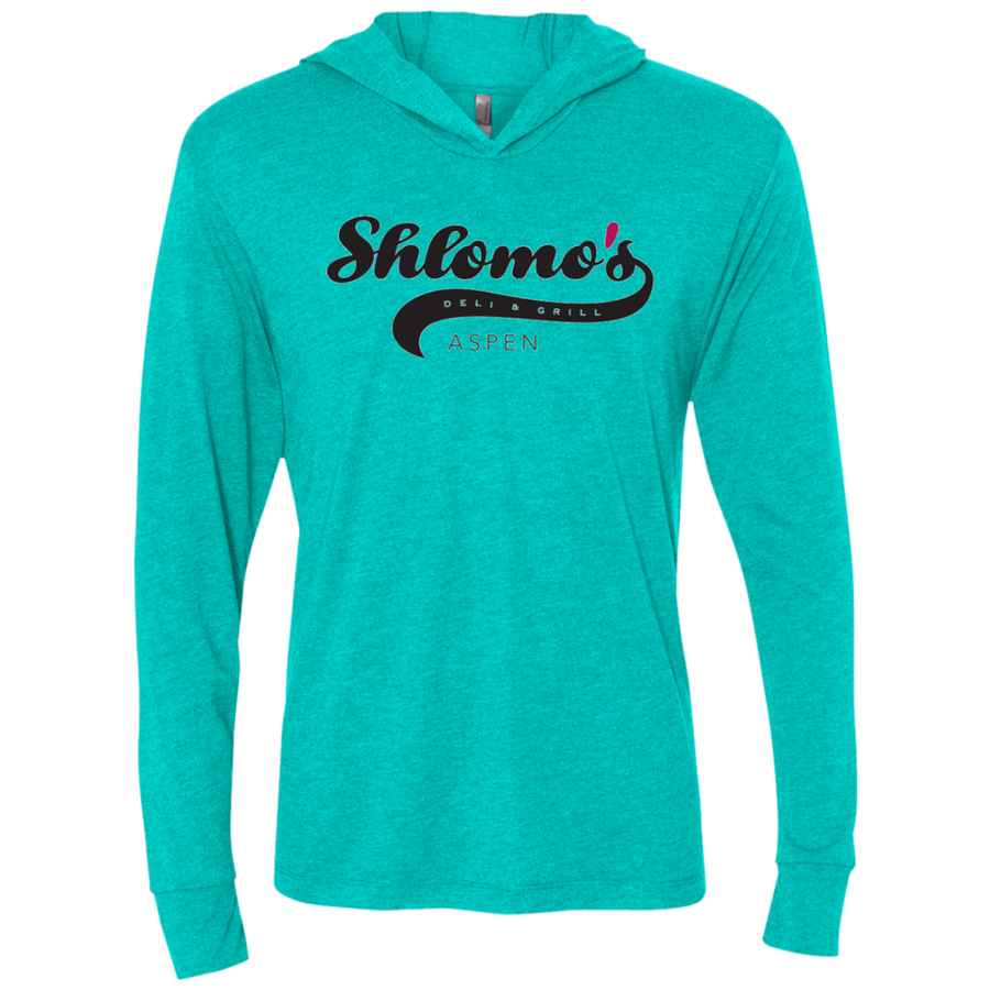 Shlomo's Deli Aspen -  Next Level Unisex Triblend LS Hooded T-Shirt