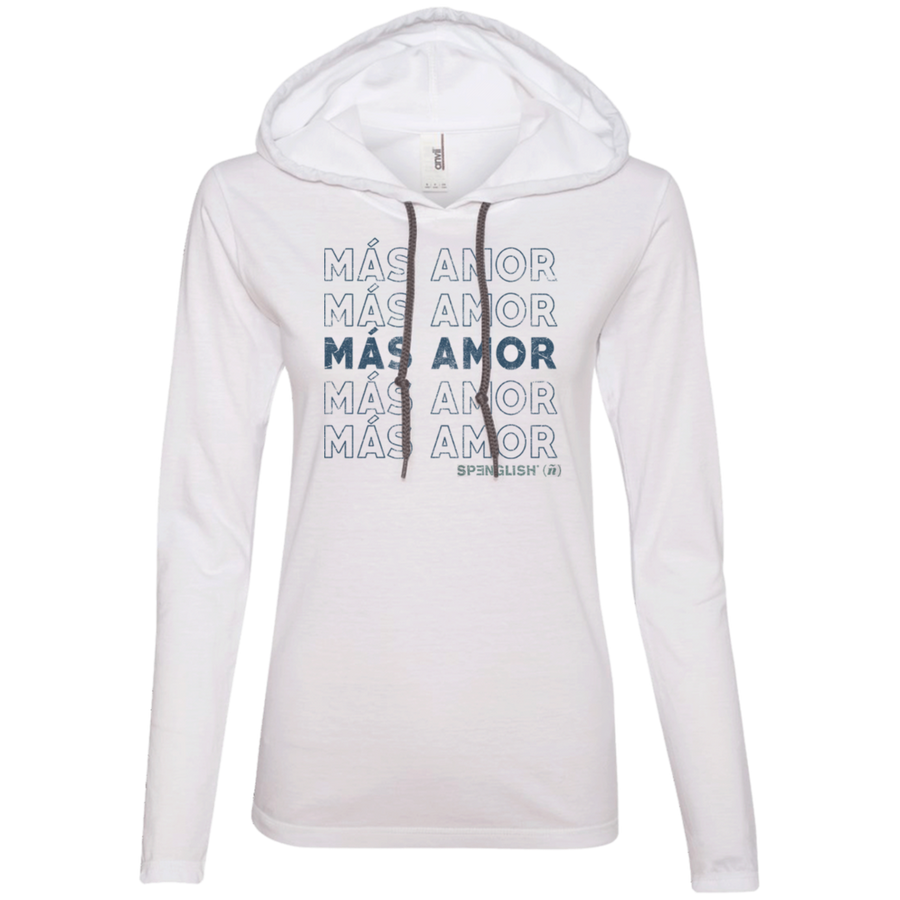 MAS AMOR - Anvil Ladies' LS T-Shirt Hoodie