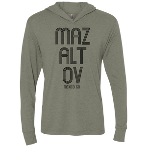 MAZALTOV MEXICO 68 - Next Level Unisex Triblend LS Hooded T-Shirt