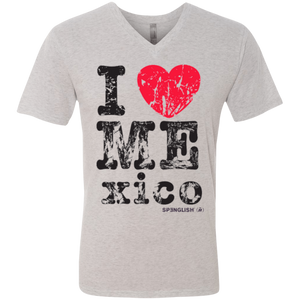 I LOVE MEXICO  -  Next Level unisexTriblend V-Neck T-Shirt