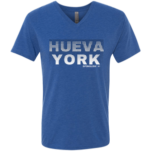 HUEVA YORK - Next Level Men's Triblend V-Neck T-Shirt