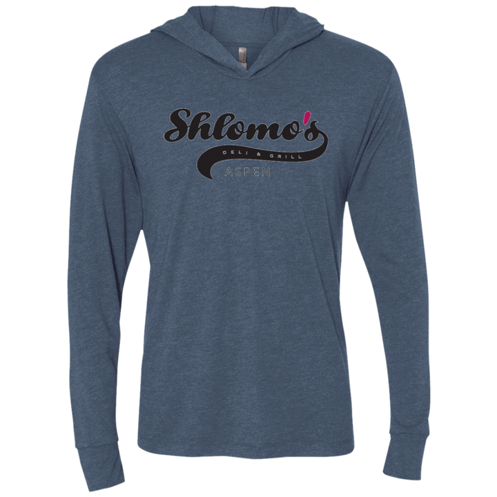 Shlomo's Deli Aspen -  Next Level Unisex Triblend LS Hooded T-Shirt
