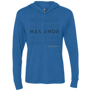 MAS AMOR - Next Level Unisex Triblend LS Hooded T-Shirt