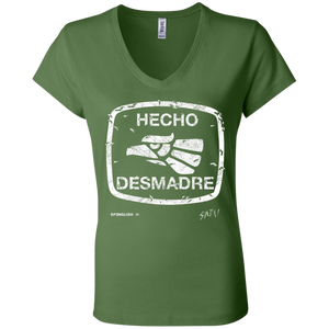 HECHO DESMADRE -  Bella + Canvas Ladies' Jersey V-Neck T-Shirt