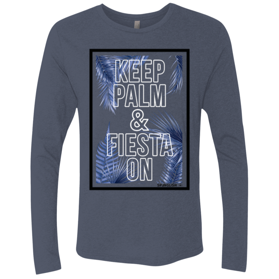 KEEP PALM AND FIESTA ON - NL6071 Next Level Unisex Triblend LS Crew