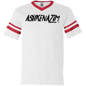 Ashkenazim Sport - Unisex Augusta V-Neck Sleeve Stripe Jersey