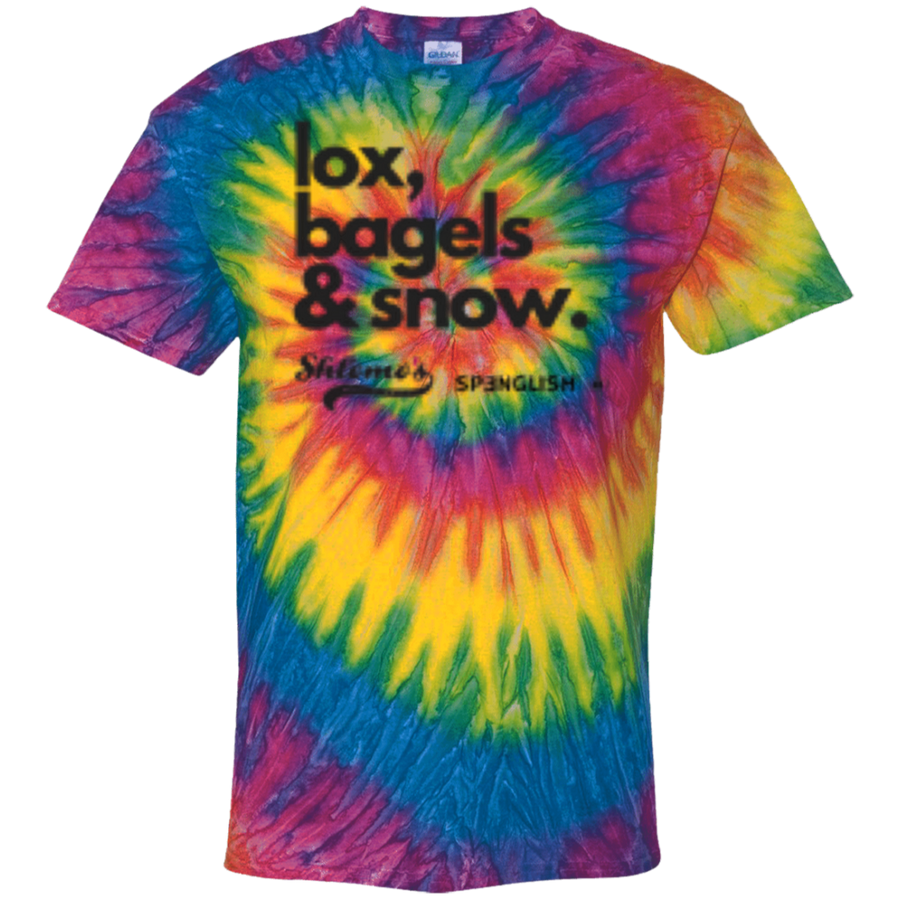 Lox, bagels & snow - unisex 100% Cotton Tie Dye T-Shirt