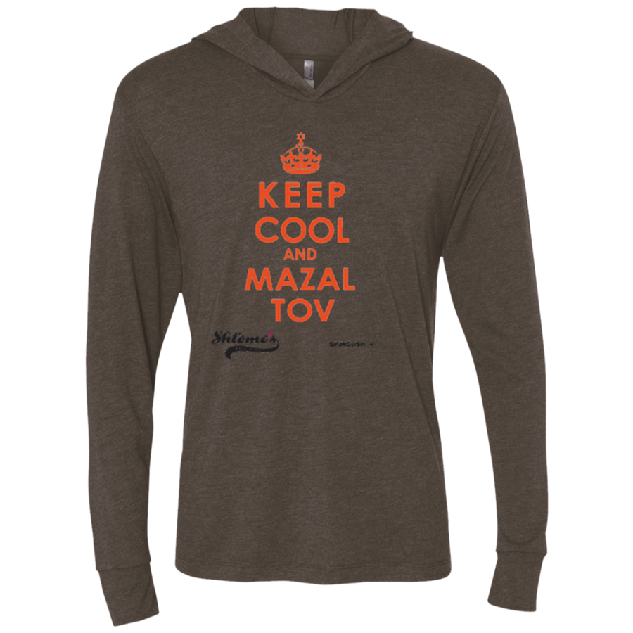 Keep Cool and Mazalto - Next Level Unisex Triblend LS Hooded T-Shirt