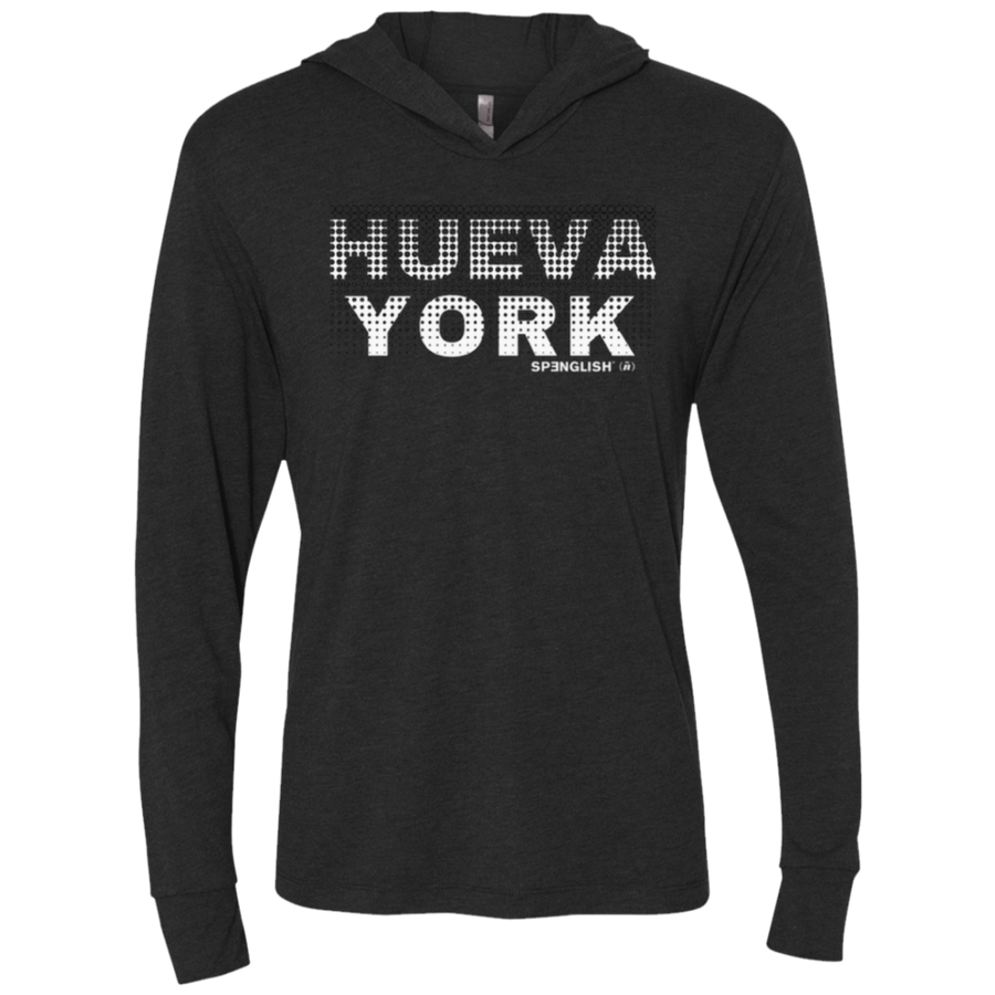HUEVA YORK - Next Level Unisex Triblend LS Hooded T-Shirt
