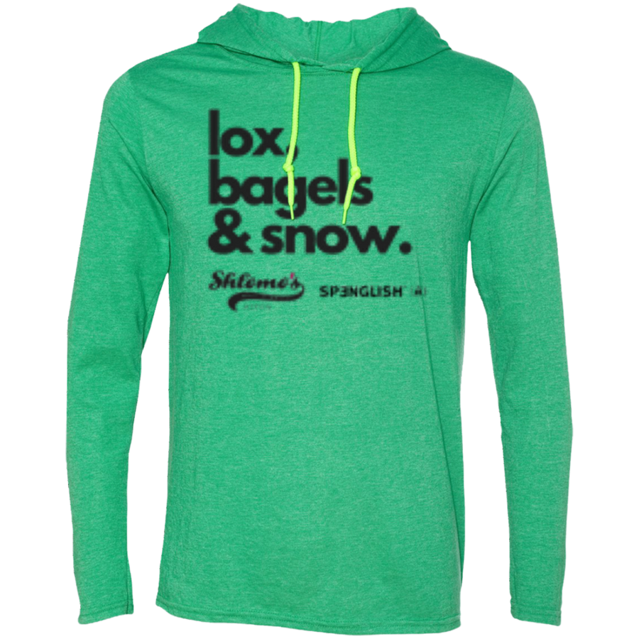 lox, bagels & snow UNISEX Anvil LS T-Shirt Hoodie