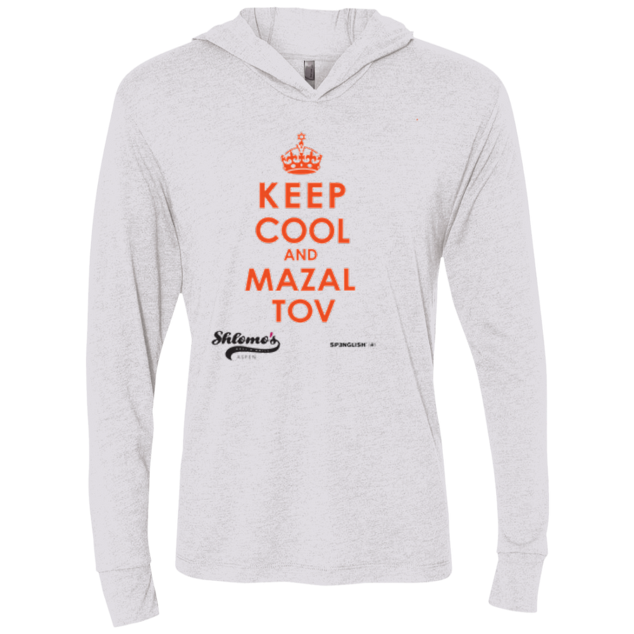 Keep Cool and Mazalto - Next Level Unisex Triblend LS Hooded T-Shirt
