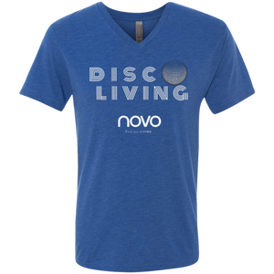DISCO LIVING - Next Level UNISEX Triblend V-Neck T-Shirt