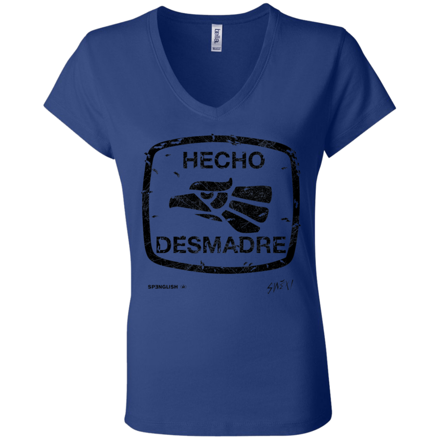 HECHO DESMADRE - Bella + Canvas Ladies' Jersey V-Neck T-Shirt