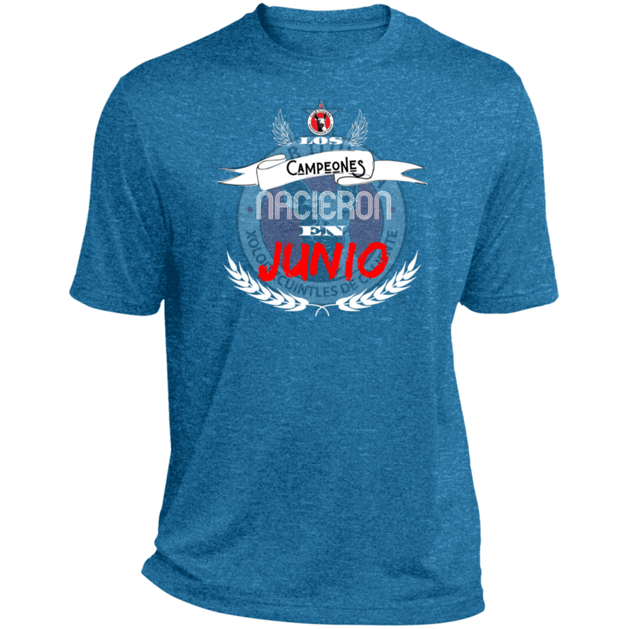 Los Campeones Nacieron en Junio- ST360 Heather Dri-Fit Moisture-Wicking T-Shirt