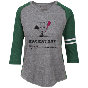 EAT EAT EAT Ladies' Vintage V-Neck T-Shirt