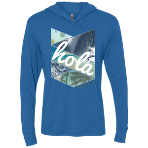 HOLA - Next Level Unisex Triblend LS Hooded T-Shirt