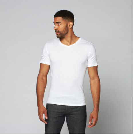 Pima V-Neck // White - 100 % Pima made with love in Peru