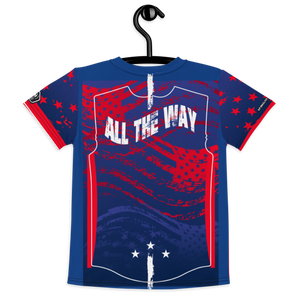 USA ALL THE WAY - Kids crew neck t-shirt
