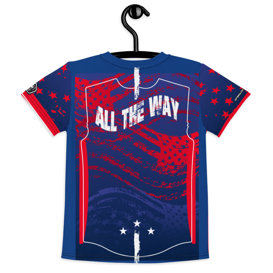 USA ALL THE WAY - Kids crew neck t-shirt