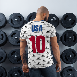 USA - All-Over Print Men's Athletic T-shirt
