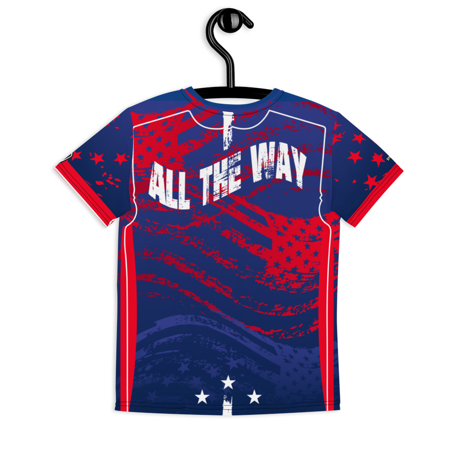 USA ALL THE WAY - Youth crew neck t-shirt