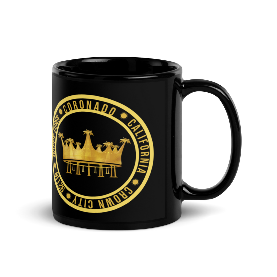 Coronado California crown city happy town 92118 - Black Glossy Mug