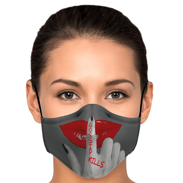 Gossip Kills shhh - face mask