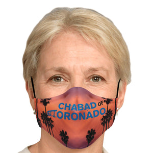 CHABAD CORONADO SUNSET - Printed Face mask