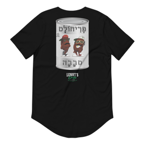 Frijoles sababa - פְרִיחוׁלֶס סבָָבָָה  - Men's Curved Hem T-Shirt