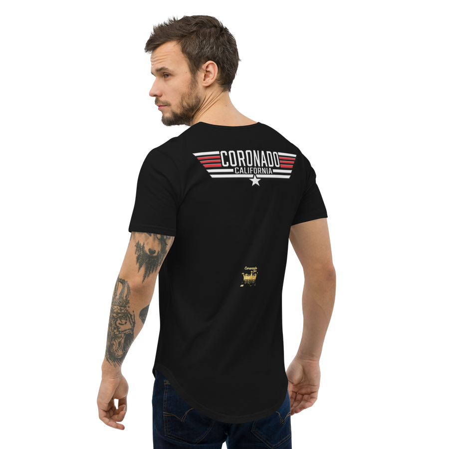 Coronado California Top Gun - Men's Curved Hem T-Shirt