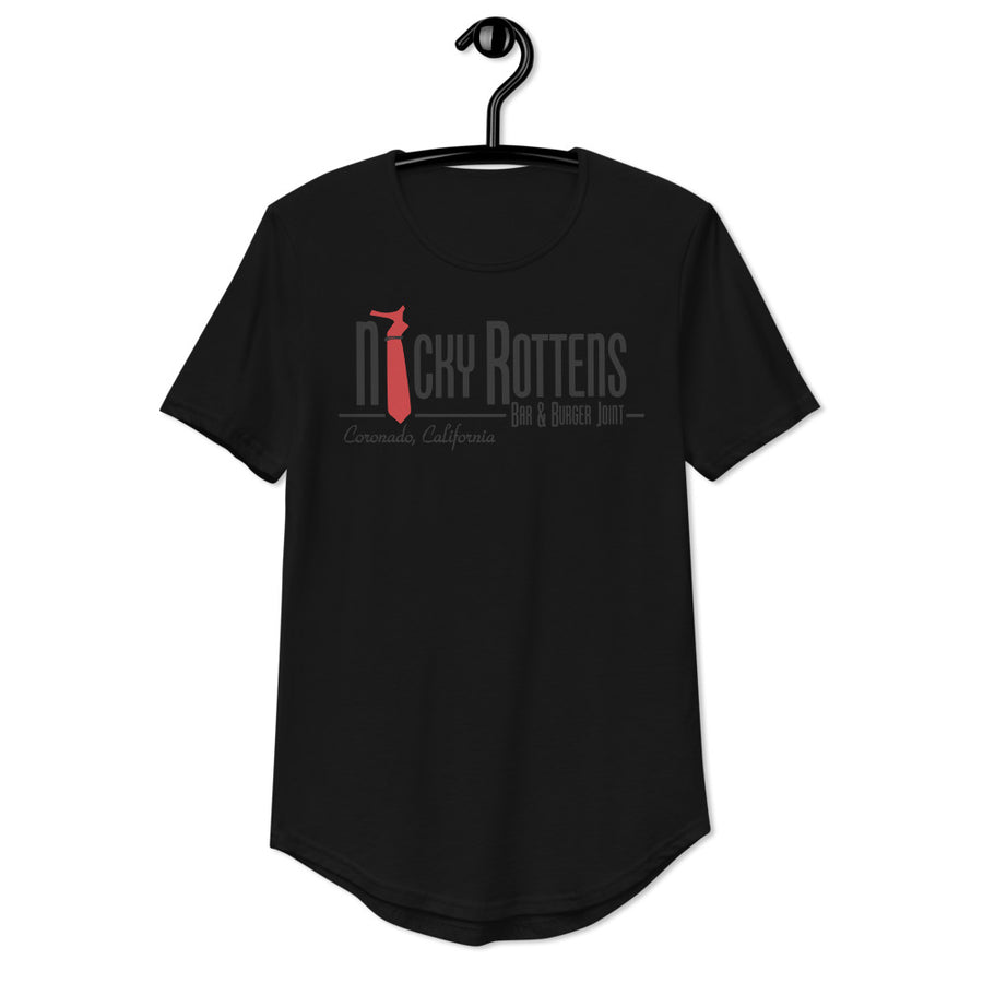 Nicky Rottens Come Be Rotten - Men's Curved Hem T-Shirt