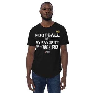 Football is my favorite F word - Men's Curved Hem T-Shirt