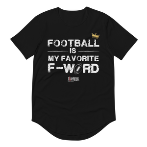 Football is my favorite F word - Men's Curved Hem T-Shirt