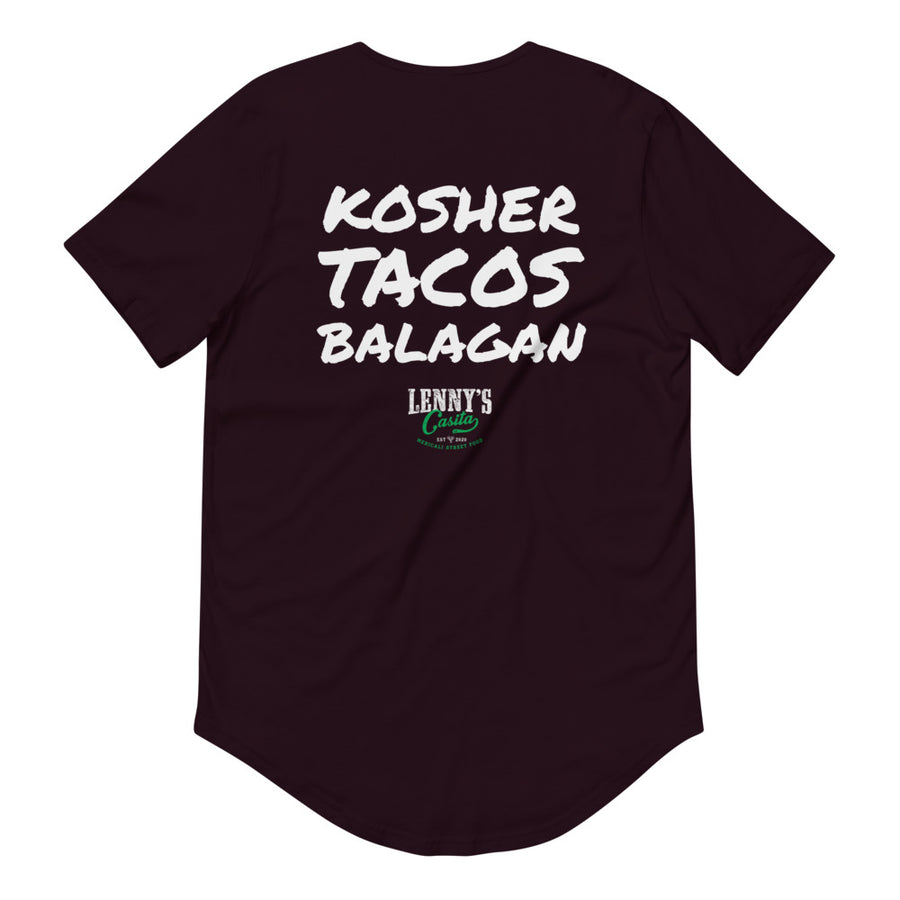 KOSHER TACOS BALAGAN - Men's Curved Hem T-Shirt