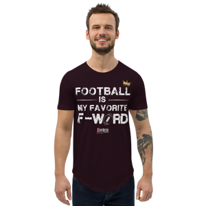 Football is my favorite F word - Men's Curved Hem T-Shirt