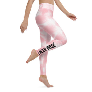 pink tie dye - Yoga Leggings