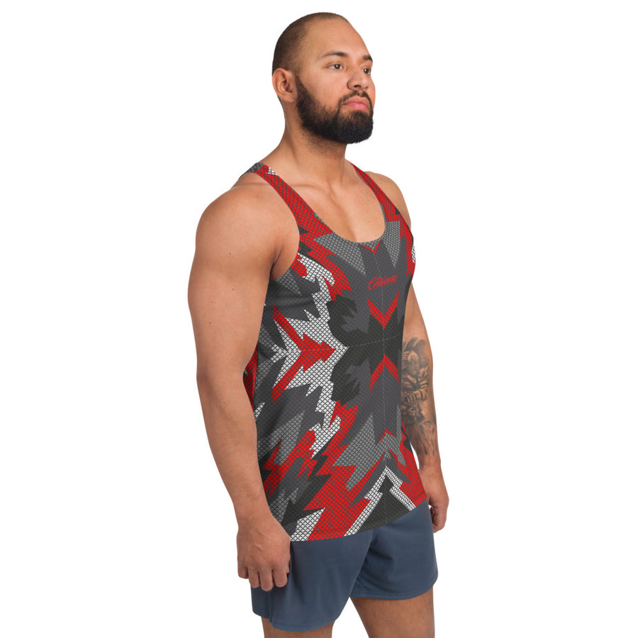 XOLOS CALIENTE - Unisex Tank Top black - red camo