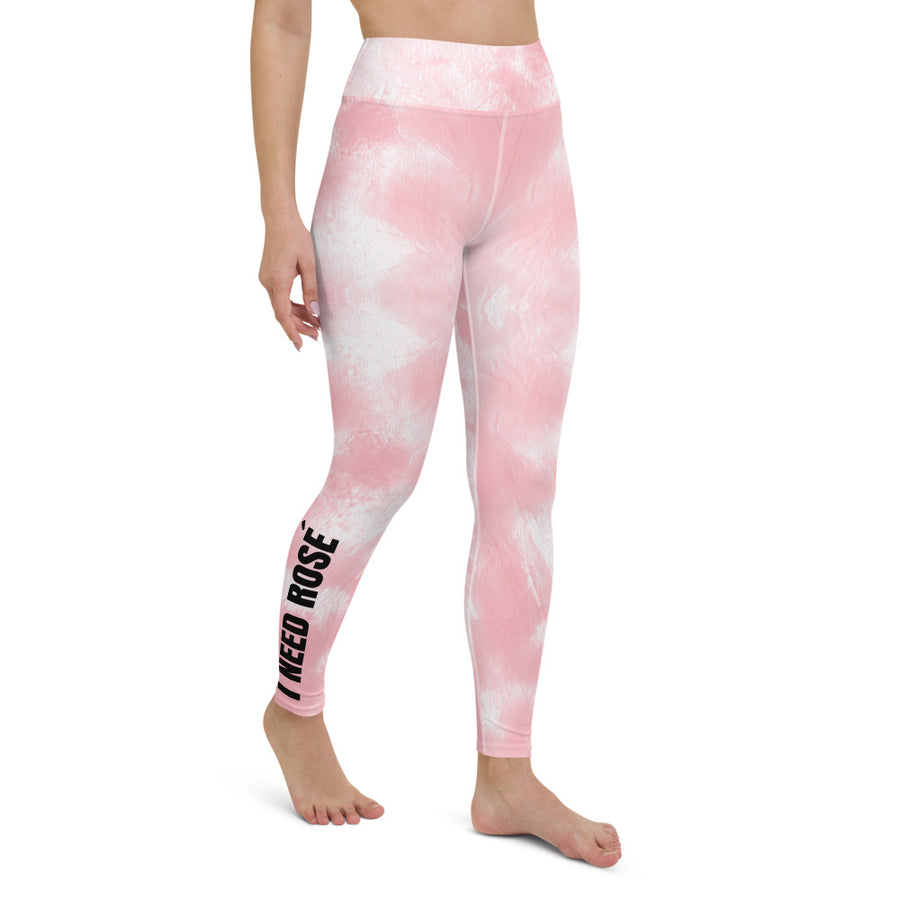 pink tie dye - Yoga Leggings