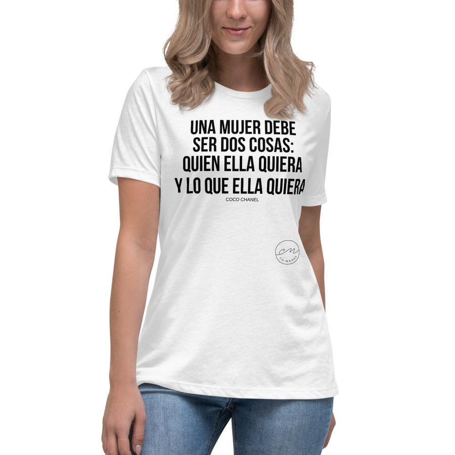 UNA MUJER PUEDE SER DOS COSAS - Women's Relaxed T-Shirt