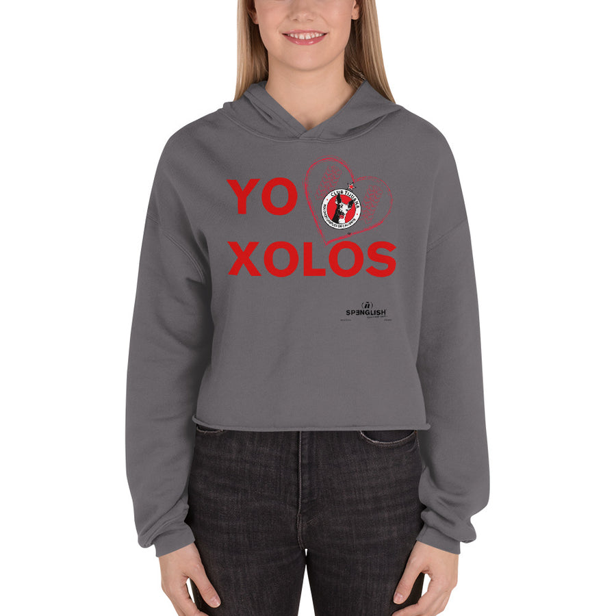 YO (heart) XOLOS - Crop Hoodie