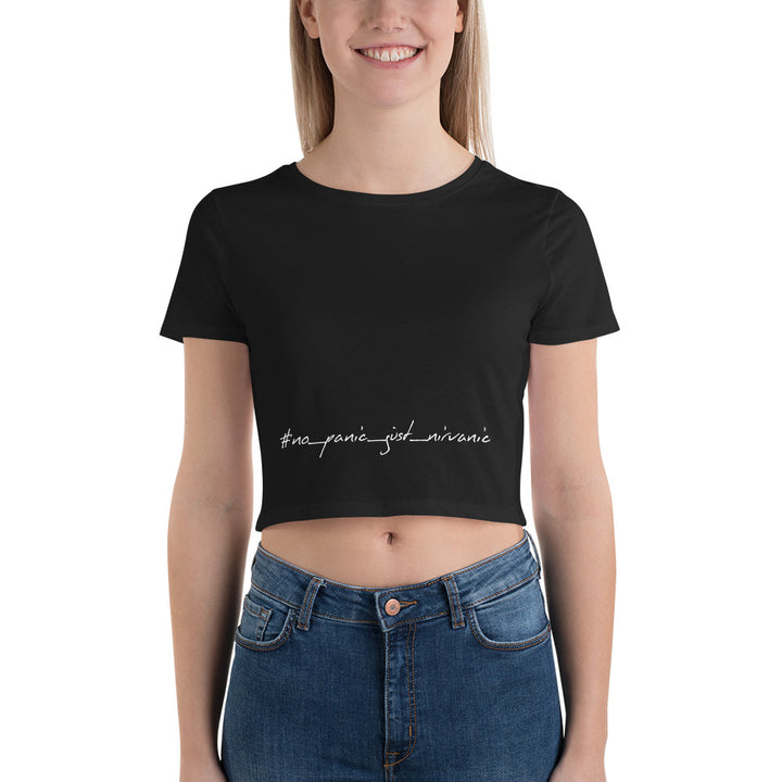 No panic, just Nirvanic - Women’s Crop Tee