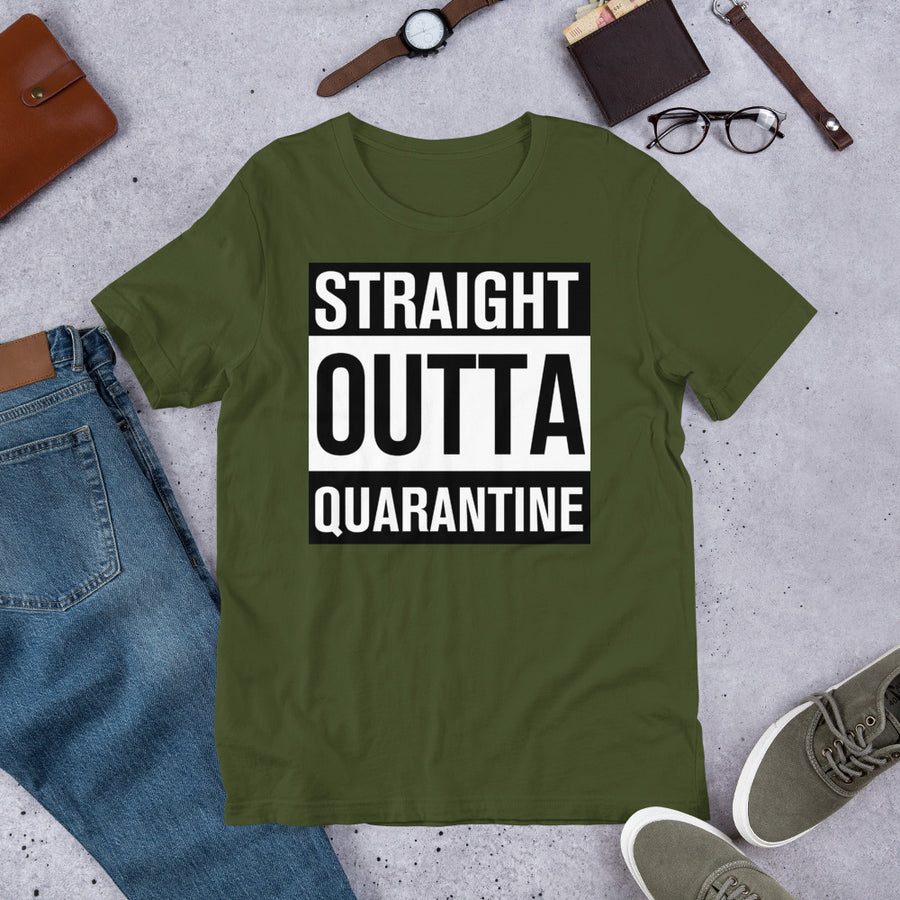 STRAIGHT OUT OF QUARANTINE - Short-Sleeve Unisex T-Shirt