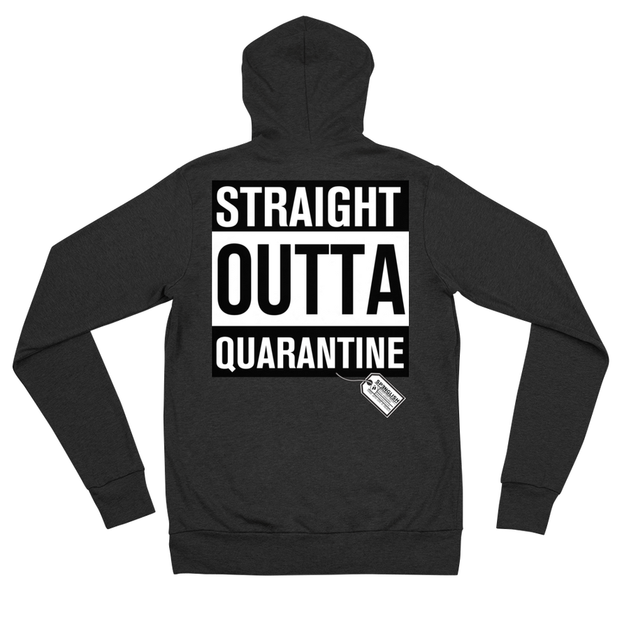 STRAIGHT OUTTA QUARANTINE - Unisex zip hoodie