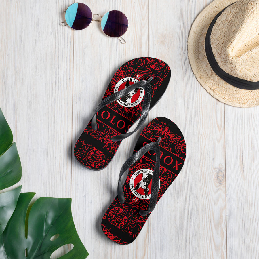 XOLOS CLUB TIJUANA RETRO  -Flip-Flops