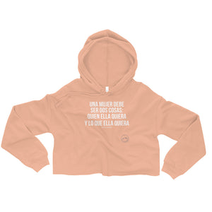 UNA MUJER - Crop Hoodie