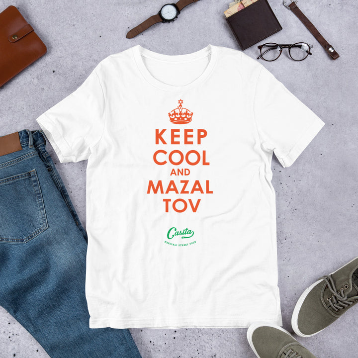 Keep cool and Mazaltov - Short-Sleeve Unisex T-Shirt